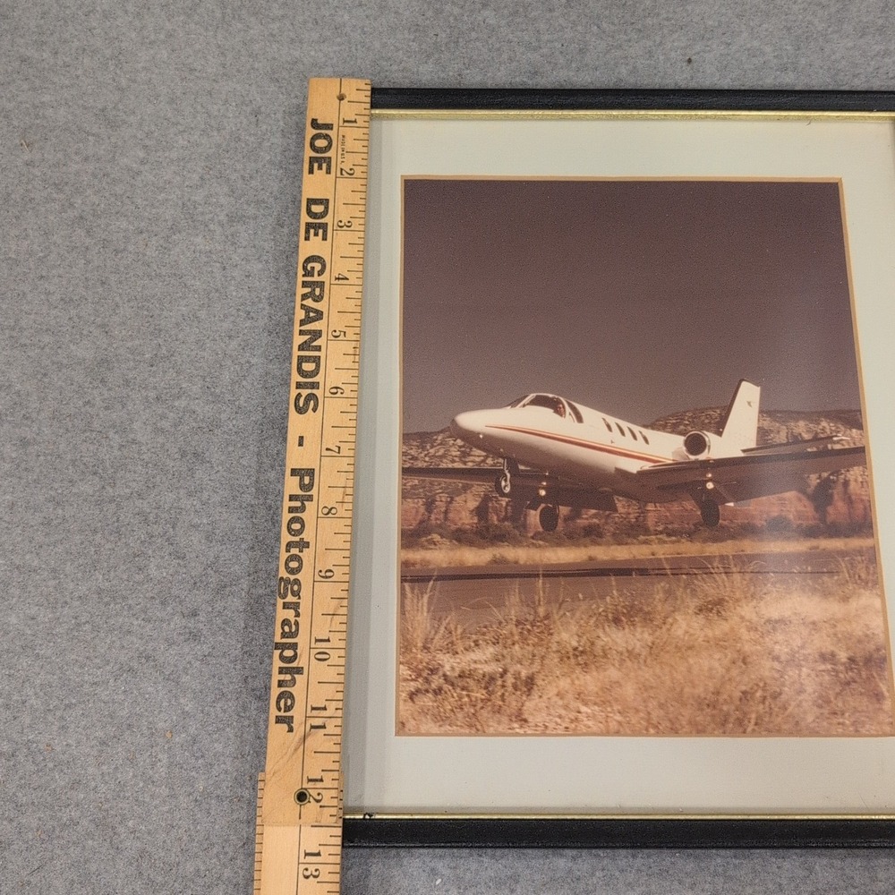Cessna Citation Private Jet Framed Aviation Photograph Desert Landscape N563CC - Picture 3 of 6